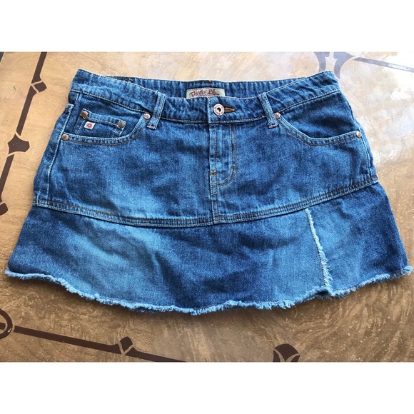 NFS - Paris Blues Denim Mini Skirt 💙 Super Cute size 9 - Picture 1 of 7